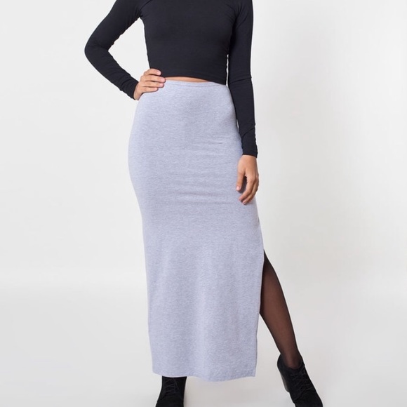 American apparel maxi skirt with split size XS - Picture 2 of 4
